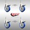 Service Caster 5 Inch 316SS Blue Polyurethane Wheel Swivel 3/8 Inch Stem Caster Set Lock Brake SS316TSTTL20S514-PPUB-BLUE-381615-4 - alternate 3